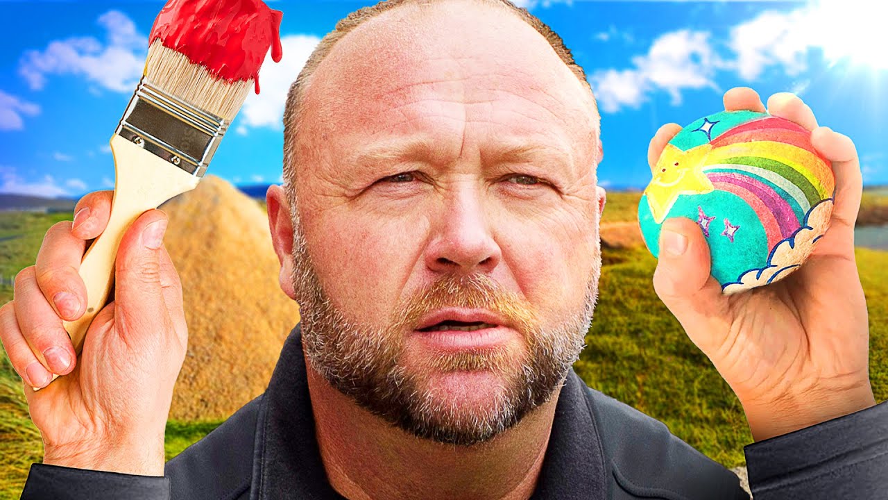 Alex Jones Getting Drunk & Painting Rocks [INTERVIEW] episode