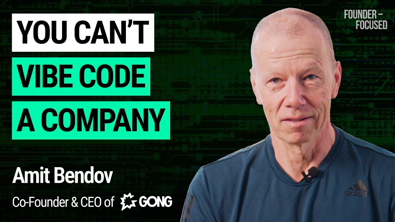 How Gong Built a $7B+ Company in the Age of Vibe Coding | Amit Bendov episode