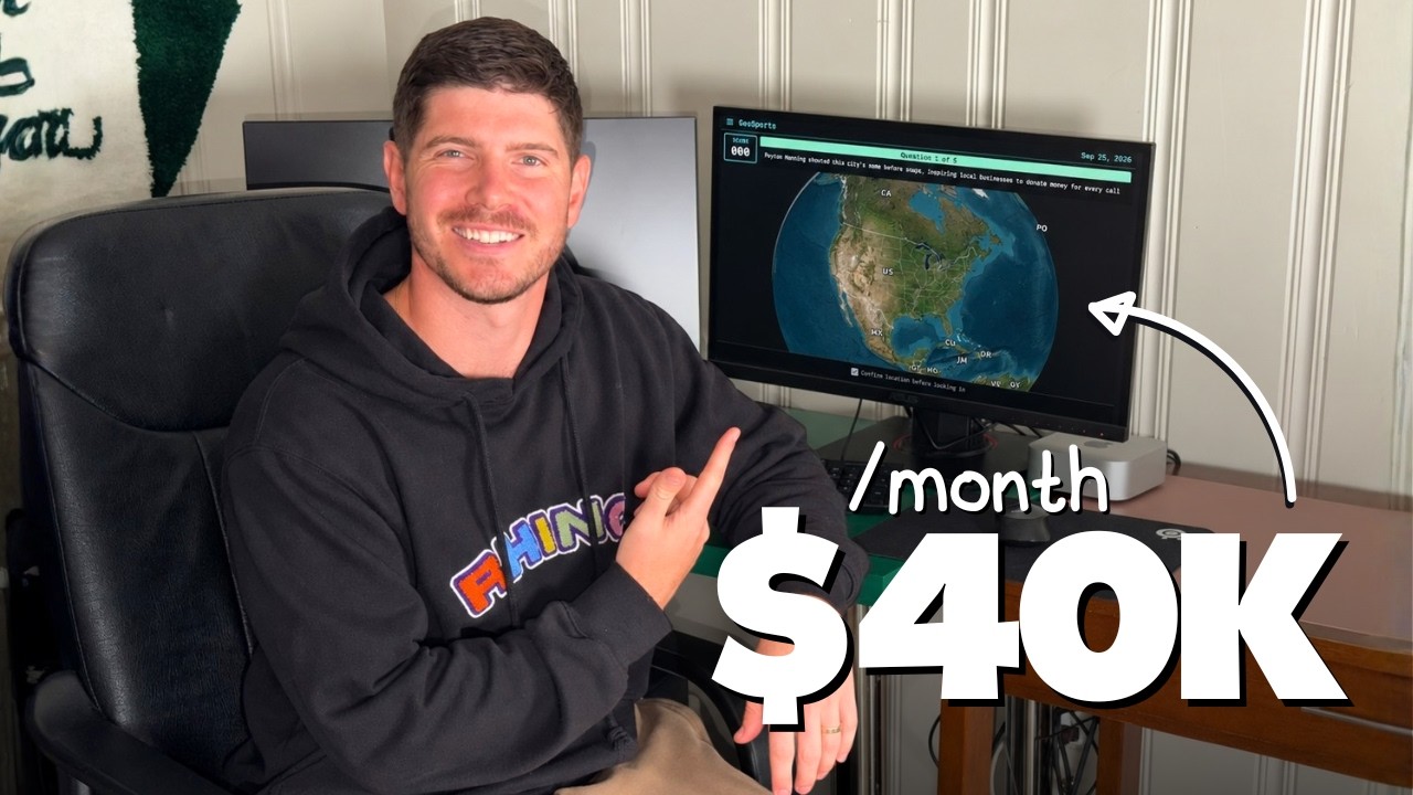 I built this website in 8 hours with Claude. Now it makes $40K/month episode